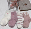 棉咻咻女童襪子水貂絨冬款加絨加厚兒童保暖中筒襪小女孩冬天睡眠毛絨襪 H027-彩色蝴蝶結-柔軟水貂絨- 4雙 12-18歲 -腳長(cháng)23-27CM 鞋碼37-41 曬單實(shí)拍圖