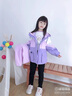 G.DUCKKIDS兒童沖鋒衣三合一可拆卸女童加厚沖鋒衣外套秋冬款2024新款女孩秋 紫色三合一 140 cm【建議身高130-140】 曬單實拍圖