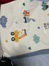 夢(mèng)詩(shī)娜兒童卡通純棉床單單件全棉100被單枕套兩件套1.2單人床1.5m米汽車(chē) 小小工程車(chē) 150cm*220cm 床單（純棉） 曬單實(shí)拍圖