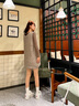 黛詩(shī)姍2025春季新款港風(fēng)厚底米色面包鞋女ins小眾原創(chuàng  )百搭學(xué)生運動(dòng)板鞋 米白 39 曬單實(shí)拍圖