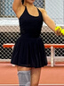 威爾勝（Wilson）官方2025夏季新款女士HEADLINER含底褲球袋運(yùn)動網(wǎng)球連衣裙 海軍藍(lán)-WW00159431DBC S /165/84A 曬單實拍圖