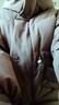 艾萊依（ERAL）收腰女士羽絨服仿羊羔毛拼接雙層領(lǐng)羽絨服鴨絨通勤百搭連帽外套 蜜茶棕 M 160【建議110-130斤】 曬單實(shí)拍圖