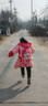 馬騎頓童裝女童冬中長(cháng)款兒童保暖加厚連帽羽絨服 櫻花粉 140 充絨量158g 曬單實(shí)拍圖
