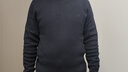 HLA海瀾之家加絨長袖針織衫男半高領(lǐng)套頭修身加絨毛衣男冬 曬單實拍圖