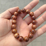 龍隱正宗海南黃花梨手串男士霸氣虎皮紋正品高油密老料木佛珠高端文玩 【霸氣虎紋】12mm*17顆 曬單實(shí)拍圖