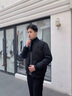 稻草人羽絨棉服男士冬季商務(wù)立領(lǐng)棉衣外套男秋冬新款休閑保暖常規(guī)棉襖子 黑色 XL 【建議125-138斤】 曬單實(shí)拍圖