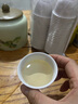 中麒一次性功夫茶杯帶收納架60ml耐熱稻殼品茶喝茶試飲杯品茗杯子 升級加厚 米白色【50個(gè)裝】耐熱 曬單實(shí)拍圖