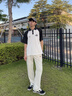 肯奈迪polo衫男夏季新款日系潮牌寬松短袖.t恤男學(xué)院風(fēng)撞色寬松半袖體恤 黑白拼色-半袖polo衫 2XL 【168-176cm】 曬單實(shí)拍圖