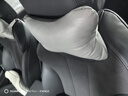 奧迪/Audi 羊皮頸枕真皮汽車(chē)枕頭 車(chē)用護頸神器 主駕駛座椅靠枕 灰色 曬單實(shí)拍圖