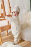 巴拉巴拉童裝新生兒寶寶連體衣滿月服爬服嬰兒2025男童女童背帶假兩件春裝 咖色調(diào)00355 80cm 曬單實(shí)拍圖