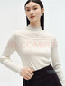迪賽尼斯（DESIGNICE）【100%羊毛】迪賽尼斯秋冬新款內(nèi)搭打底衫女羊毛衫長袖毛衣 白色 L 曬單實(shí)拍圖