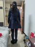 SXA香港潮牌長(zhǎng)袖小個(gè)子風(fēng)衣外套女2025秋冬新款氣質(zhì)雙排扣綁帶大衣 藏青色 M 曬單實(shí)拍圖