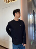 Calvin KleinJeans春秋男士休閑通勤簡(jiǎn)約ck字母印花純棉寬松長(zhǎng)袖T恤J326901 BEH-太空黑 L 曬單實(shí)拍圖
