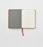 MUJI MUJI 含植物由來(lái)成分的PU封面月記日程本/2024年12月開(kāi)始日記本記事本計劃本筆記本 88張/棕色/A6 曬單實(shí)拍圖