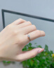 Grace GirlPT950鉑金戒指一克拉鉆戒結求婚走心表白紀念日生日禮物送女友 【一克拉】鉑金莫桑石摯愛(ài)鉆戒 曬單實(shí)拍圖