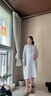 英氏孕婦純棉連衣裙可外穿雙層棉紗家居服吸汗透氣孕產(chǎn)婦睡衣 藍色（純棉  雙層棉紗） L【建議體重120-140斤】 曬單實(shí)拍圖