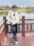 迪伽達(dá)美式drill黑色牛仔褲男秋冬季潮牌痞帥牛仔褲微喇直筒百搭褲子男 TCFS-818黑色 XL 曬單實(shí)拍圖