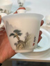 境坊間冰種羊脂玉茶具套裝家用手繪功夫蓋碗茶杯茶壺輕奢高顏值禮盒 【金獎級】幻巖手繪茶具 曬單實拍圖