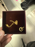 周大生莫比烏斯環(huán)黃金吊墜足金項鏈送老婆女友生日七夕情人節禮物 貓眼吊墜約1.7克+約1.8克足金鏈 曬單實(shí)拍圖