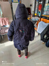 雪中飛羽絨服女短款媽媽裝連帽保暖防寒外套9952 紫羅蘭 4XL 曬單實(shí)拍圖