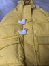 嘟嘟家兒童棉服冬裝男童冬季加厚外套女童保暖棉襖寶寶卡通連帽冬款上衣 黃色 100 曬單實(shí)拍圖