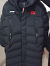 李寧（LI-NING）李寧長(cháng)款羽絨服國旗款國家羽毛球隊同款白鴨毛羽絨服男女黑色正品 長(cháng)款羽絨服【85%鴨絨+國旗】 S 曬單實(shí)拍圖