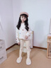 NICKYBABY女童鯊魚(yú)褲冬季加絨打底褲兒童瑜伽褲2025新款運動(dòng)褲保暖校服神器 羊駝絨-19283米白【一條過(guò)冬】 150 cm 曬單實(shí)拍圖