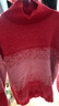 ASK JUNIOR女童毛衣新年裝冬加厚保暖蛇年漸變高領(lǐng)針織衫內里加絨保暖毛衣 大紅色 160 曬單實(shí)拍圖