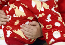 藤之木工房 新年春裝男女寶寶外出服加厚保暖紅色龍年禮服兒童外套拜年服 對(duì)襟紅色 100 曬單實(shí)拍圖