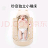 七彩博士嬰兒睡袋抱被秋冬季加厚初生保暖小孩包被防驚跳襁褓新生兒防踢被 彩棉小熊米尼咖 曬單實(shí)拍圖