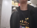 JACK WOKEKNSN秋冬季搖粒絨男士夾克內(nèi)搭戶外抓絨衣外套大碼立領(lǐng)衛(wèi)衣開衫潮牌 黑色 2XL 曬單實(shí)拍圖