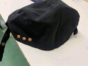 續印廚師帽子餐飲專(zhuān)用奶茶咖啡烘焙店服務(wù)員貝雷帽廚房防油煙工作帽女 XHHS-三扣調節布帽 焦糖色 均碼（58-60cm） 曬單實(shí)拍圖