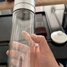 希諾HEENOOR一鍵開蓋高硼硅玻璃杯防摔防爆茶杯男款水杯茶水分離車載 升級(jí)第六代-高端黑450ml1000只 曬單實(shí)拍圖
