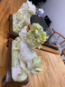 莫尼森  MOREISAN天然玉石藍(lán)田玉麒麟擺件工藝品客廳玄關(guān)酒柜辦公室喬遷開業(yè)禮品 一對麒麟 曬單實(shí)拍圖