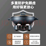 半球（PESKOE）電炒鍋電鍋一體多功能鍋 電蒸鍋多功能電熱鍋電煮鍋電火鍋專用鍋 多用途鍋電炒菜鍋鑄鐵鍋蒸包子鍋 3L 帶蒸籠38cm（適用7-11人） 曬單實拍圖
