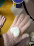 FitonTon毛線手套女冬季可愛觸屏愛心韓版ins學(xué)生毛絨防寒防風(fēng)保暖手套 曬單實(shí)拍圖