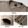 駱駝（CAMEL）純色圓領(lǐng)套頭衛(wèi)衣男寬松休閑運動上衣 J13CAYL6063 灰卡其 XXL 曬單實拍圖