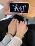 BJYL平安扣情侶手鏈一對(duì)情侶手環(huán)手工編織手繩首飾品生日禮物送男女友 情侶一對(duì)+精美禮盒 曬單實(shí)拍圖