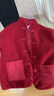 左西童裝男童棉服兒童羊羔絨外套紅色新年拜年服冬季夾棉加厚棉襖 紅色 140 曬單實拍圖