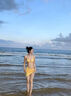 九寸陽光比基尼泳衣女分體性感純欲風(fēng)小胸聚攏遮肚顯瘦高級感泳裝三件套 黃色比基尼泳衣3件套 M 曬單實拍圖