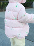 巴拉巴拉嬰兒羽絨服男童冬季女童短款外套花朵造型2024甜美萌208424107233 曬單實(shí)拍圖