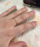 明牌珠寶生日禮物 黃金戒指足金簡(jiǎn)約素圈戒指送禮男女AFM0110工費100 足金戒指 17號約1.81克 曬單實(shí)拍圖