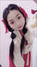 素優(yōu)米（SUYOUMI）/過(guò)年套裝裙一整套寬松紅色本命年毛衣百褶短裙兩件套 杏色毛衣+紅色短裙套裝 L 【建議 105-115斤】 曬單實(shí)拍圖