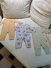 Milkbarn【2件裝】秋季嬰兒長(zhǎng)袖長(zhǎng)褲連體服男女寶寶哈衣爬服 灰藍(lán)牦牛-奶茶棕（2件裝） 73cm (6-12m) 曬單實(shí)拍圖