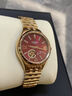 瑞士原裝名牌十大名表女士真鉆手表時(shí)尚自動(dòng)機械表防水鏤空女腕表 【升級版】0520玫金紅面-鋼帶款 曬單實(shí)拍圖