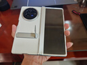 太空石適用vivoxfold3手機殼x fold3pro保護套全包鋼化膜帶支架鏡頭保護折疊屏真素皮鏡頭鉸鏈防摔超薄 xfold3【輕羽白】金屬支架·殼膜一體·頂奢素皮 曬單實(shí)拍圖