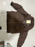 型曼立體多口袋設計感工裝連帽羽絨服男潮牌寬松大碼白鴨絨保暖外套潮 咖啡色 L 曬單實(shí)拍圖
