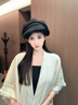 貓人帽子女秋冬季加厚保暖護(hù)耳貝雷帽時(shí)尚百搭冬天八角女帽文藝顯臉小 卡其色 均碼 曬單實(shí)拍圖