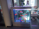 華康子彈頭魚(yú)缸小型家用一體2025新款免換水懶人玄關(guān)屏風(fēng)隔斷水族箱 A款銀拉絲 長(cháng)100*寬40*高138cm 曬單實(shí)拍圖