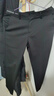 千紙鶴男裝直筒休閑褲子男秋季新款青年薄款九分褲休閑褲71260 01A黑色 30 曬單實拍圖